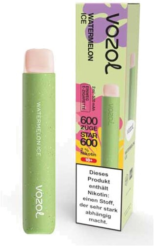 Vozol Star 600 Einweg E-Zigarette Watermelon Ice 20mg Vozol Star 600 Einweg E-Zigarette Watermelon Ice 20mg