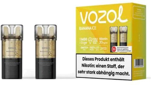 Vozol Switch Pro Prefilled Pod 2 x 2ml Banana Ice 20mg