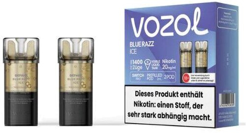 Vozol Switch Pro Prefilled Pod 2 x 2ml Blue Razz Ice 20mg