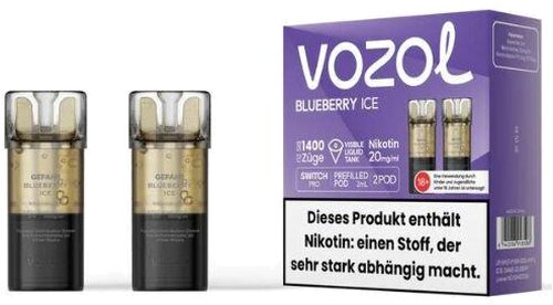 Vozol Switch Pro Prefilled Pod 2 x 2ml Blueberry Ice 20mg