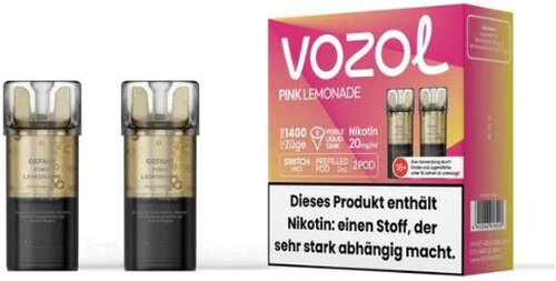 Vozol Switch Pro Prefilled Pod 2 x 2ml Pink Lemonade 20mg