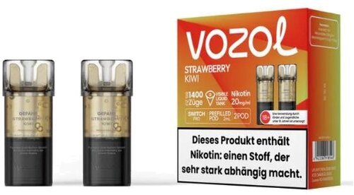 Vozol Switch Pro Prefilled Pod 2 x 2ml Strawberry Kiwi 20mg