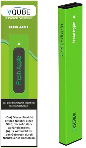 VQube E-Shisha Fresh Apple ca. 350 Züge VQube E-Shisha Fresh Apple ca. 350 Züge