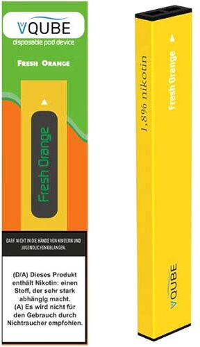 VQube E-Shisha Fresh Orange ca. 350 Züge VQube E-Shisha Fresh Orange ca. 350 Züge