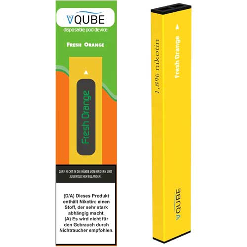 VQube E-Shisha Fresh Orange ca. 350 Züge VQube E-Shisha Fresh Orange ca. 350 Züge
