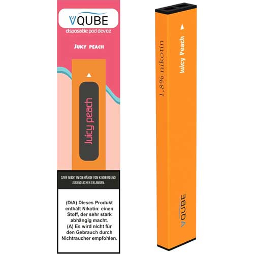 VQube E-Shisha Juicy Peach ca. 350 Züge VQube E-Shisha Juicy Peach ca. 350 Züge