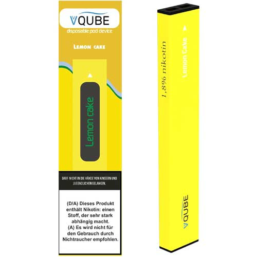 VQube E-Shisha Lemon Cake ca. 350 Züge VQube E-Shisha Lemon Cake ca. 350 Züge