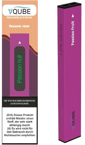 VQube E-Shisha Passion Fruit ca. 350 Züge VQube E-Shisha Passion Fruit ca. 350 Züge