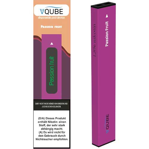 VQube E-Shisha Passion Fruit ca. 350 Züge VQube E-Shisha Passion Fruit ca. 350 Züge