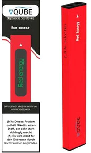 VQube E-Shisha Red Energie ca. 350 Züge VQube E-Shisha Red Energie ca. 350 Züge