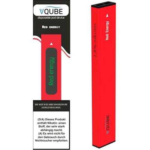 VQube E-Shisha Red Energie ca. 350 Züge VQube E-Shisha Red Energie ca. 350 Züge