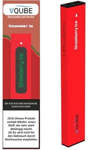 VQube E-Shisha Strawberry Ice ca. 350 Züge VQube E-Shisha Strawberry Ice ca. 350 Züge
