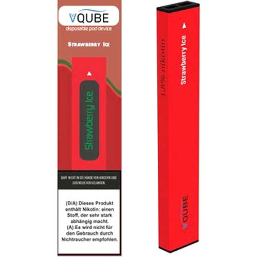 VQube E-Shisha Strawberry Ice ca. 350 Züge VQube E-Shisha Strawberry Ice ca. 350 Züge