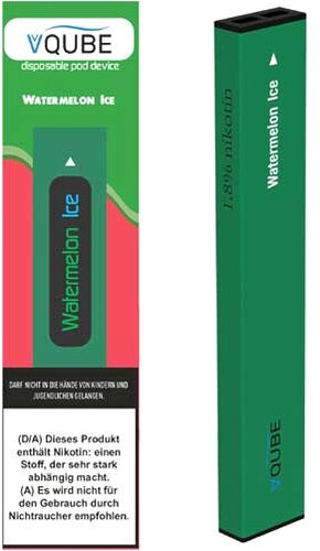 VQube E-Shisha Watermelone Ice ca. 350 Züge VQube E-Shisha Watermelone Ice ca. 350 Züge