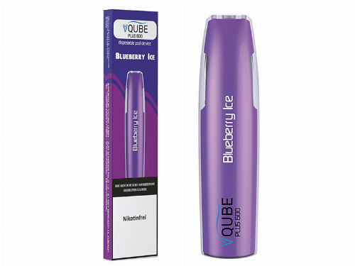 VQUBE Plus 600 Einweg E-Zigarette Blueberry Ice Aroma ohne Nikotin VQUBE Plus 600 Einweg E-Zigarette Blueberry Ice Aroma ohne Nikotin