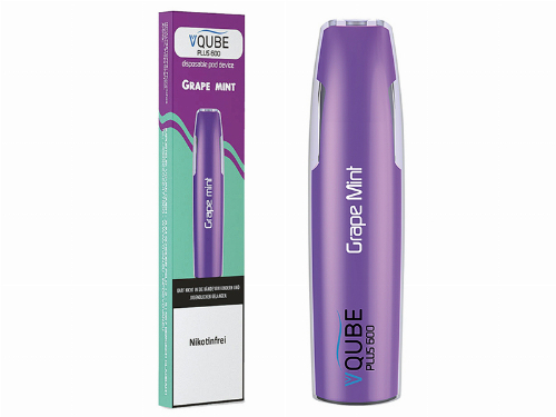 VQUBE Plus 600 E-Shisha Grape Mint Aroma ohne Nikotin