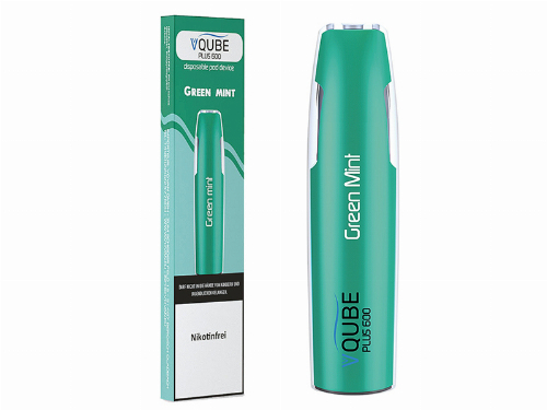 VQUBE Plus 600 E-Shisha Green Mint Aroma ohne Nikotin VQUBE Plus 600 E-Shisha Green Mint Aroma ohne Nikotin