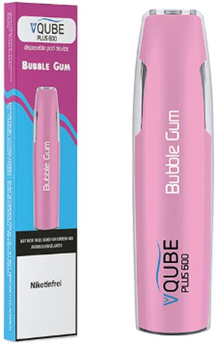 VQUBE Plus 600 E-Shisha Bubble Gum Aroma ohne Nikotin
