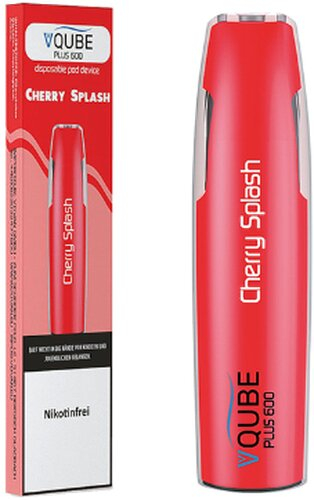 VQUBE Plus 600 E-Shisha Cherry Splash Aroma ohne Nikotin