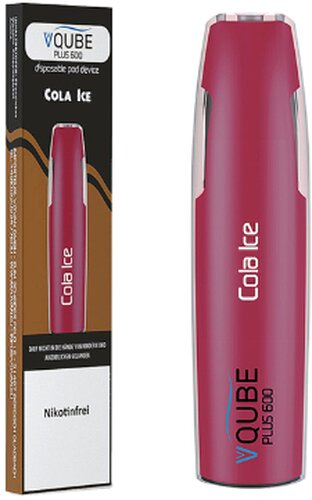 VQUBE Plus 600 E-Shisha Cola Ice Aroma ohne Nikotin