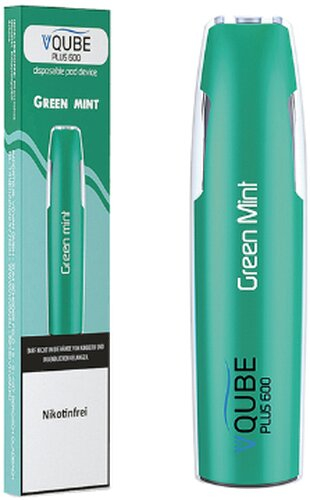 VQUBE Plus 600 E-Shisha Green Mint Aroma ohne Nikotin VQUBE Plus 600 E-Shisha Green Mint Aroma ohne Nikotin