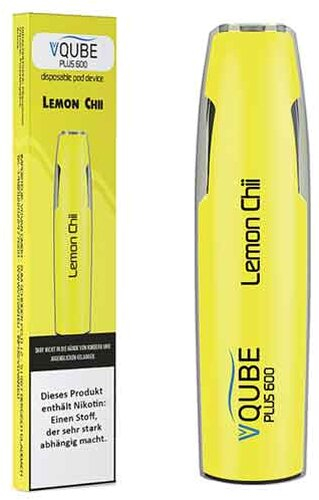 VQUBE Plus 600 E-Shisha Lemon Chii Aroma 16mg VQUBE Plus 600 E-Shisha Lemon Chii Aroma 16mg