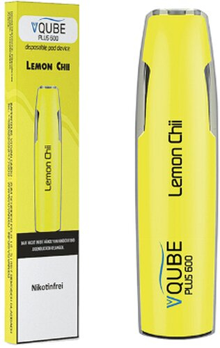 VQUBE Plus 600 E-Shisha Lemon Chii Aroma ohne Nikotin