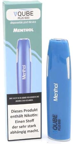 VQUBE Plus 600 E-Shisha Menthol Aroma 16mg