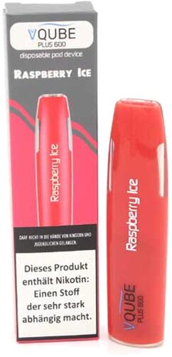 VQUBE Plus 600 E-Shisha Raspberry Ice Aroma 16mg