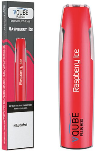 VQUBE Plus 600 E-Shisha Raspberry Ice Aroma ohne Nikotin VQUBE Plus 600 E-Shisha Raspberry Ice Aroma ohne Nikotin