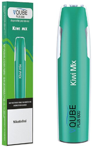 VQUBE Plus 600 Einweg E-Zigarette Kiwi Mix Aroma ohne Nikotin