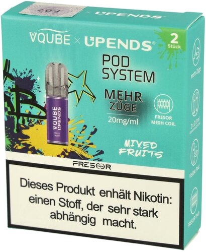 Vqube Upends Mixed Fruits Pods 2 x 2ml 20mg Vqube Upends Mixed Fruits Pods 2 x 2ml 20mg