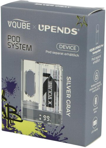 Vqube Upends Pod System Akkuträger Silver Gray Vqube Upends Pod System Akkuträger Silver Gray