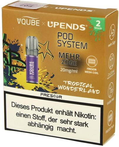 Vqube Upends Tropical Wonderland Pods 2 x 2ml 20mg Vqube Upends Tropical Wonderland Pods 2 x 2ml 20mg