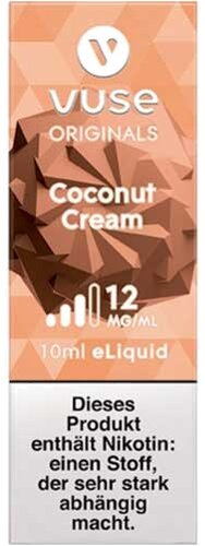 Vuse Bottle Coconut Cream 12mg 10ml Liquid Vuse Bottle Coconut Cream 12mg 10ml Liquid