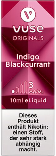 Vuse Bottle Indigo Blackcurrant 3 mg Liquid Vuse Bottle Indigo Blackcurrant 3 mg Liquid