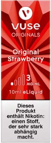 Vuse Bottle Original Strawberry 3mg 10ml Liquid Vuse Bottle Original Strawberry 3mg 10ml Liquid