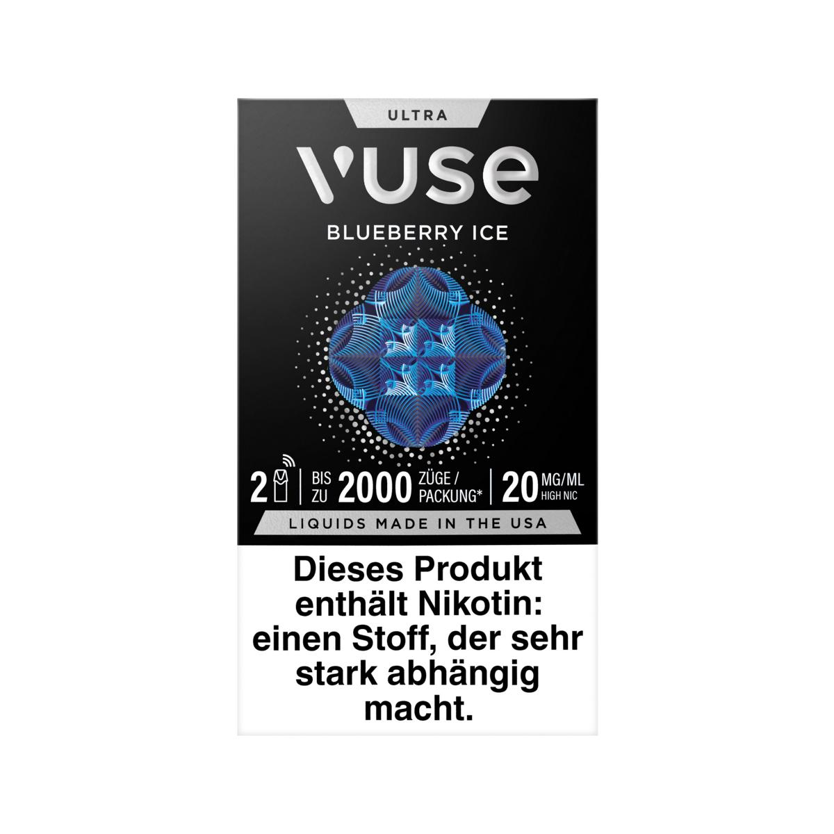 Vuse Ultra Pods Blueberry Ice 2x2ml 20mg/ml Vuse Ultra Pods Blueberry Ice 2x2ml 20mg/ml