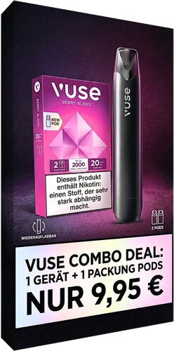 Vuse Combo-Deal: 1 Gerät + 1 Packung Pods