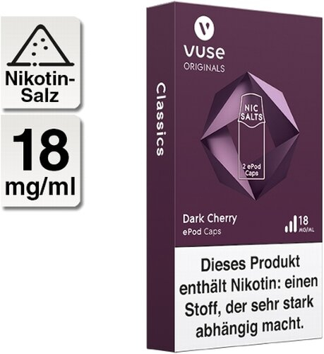 Vuse Dark Cherry ePod 18mg Nikotin