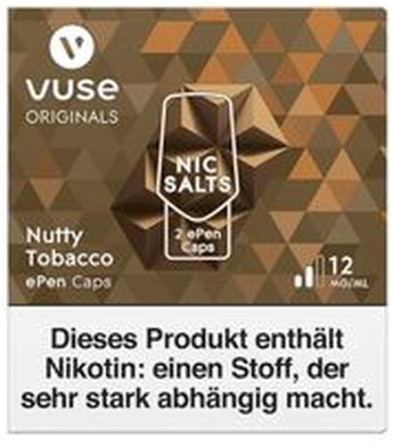 Vuse ePen Caps Nutty Tobacco Nic Salts 12mg Nikotin