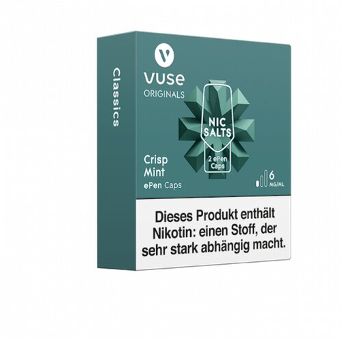 Vuse ePen 3 Caps vPro Crisp Mint 6mg Nikotin Vuse ePen 3 Caps vPro Crisp Mint 6mg Nikotin