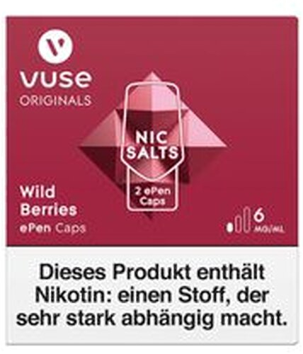 Vuse ePen3 Caps Wild Berries 6mg Vuse ePen3 Caps Wild Berries 6mg