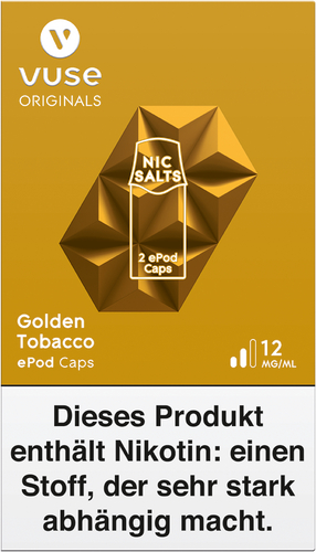 Vuse ePod Caps Golden Tobacco Nic Salts 12mg