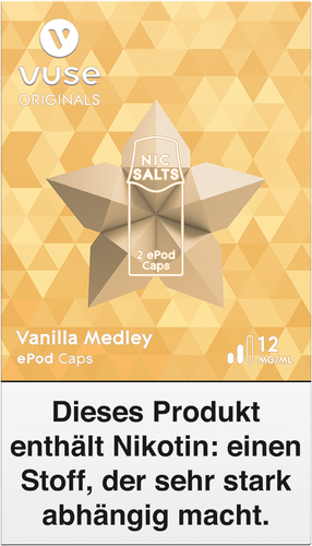 Vuse ePod Caps Medley Vanilla 12mg Nic Salts
