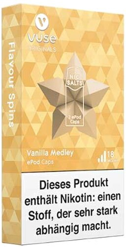 Vuse ePod Caps Nic Salts Vanilla Medley 18mg