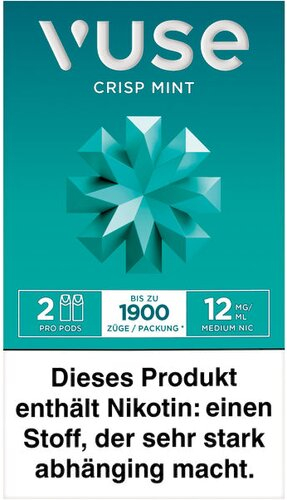 Vuse PRO Smart Caps Crisp Mint 2 Stück je 12mg/ml