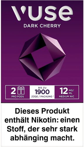 Vuse PRO Smart Caps Dark Cherry 2 Stück je 12mg/ml