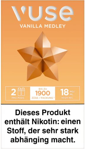 Vuse PRO Smart Caps Vanilla Medley 2 Stück je 18mg/ml