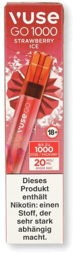Vuse Go 1000 Einweg E-Zigarette Strawberry Ice 20mg